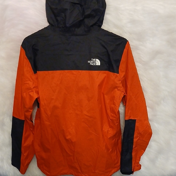 The North Face Black and Orange Raincoat - Picture 2 of 5